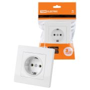 Розетка 2П+З 16А 250В белая «Сенеж» TDM