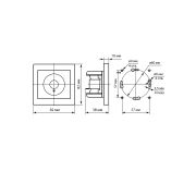 Розетка SAT (F-разъем) 0-2400МГц белая «Сенеж» TDM
