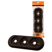 Рамка 3-х постовая коричневая «Виви» TDM