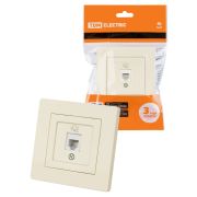 Розетка телефонная RJ11 сл. кость «Сенеж» TDM