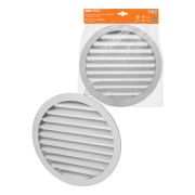 Решетка вентиляционная круглая алюминиевая с москитной сеткой, с фланцем d250, внеш. D275, TDM