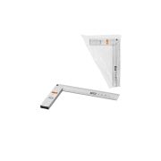 Угольник столярный 250 мм алюминиевый, усиленный, облегченная рукоятка, «Рубин» TDM