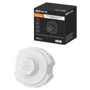 Диммер для вентилятора (RL, 500Вт) поворотный белый, «Байкал» TDM