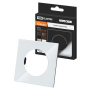 Рамка одиночная хрустально-белая, стекло, «Байкал» TDM