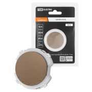 Выключатель 1-кл. 16А 250В проходной бронза, «Байкал» TDM