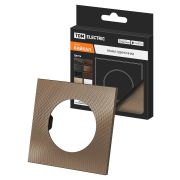 Рамка одиночная бронза, алюминий, текстурированный, «Байкал» TDM