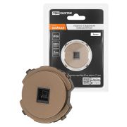 Розетка компьютерная RJ45 бронза, «Байкал» TDM
