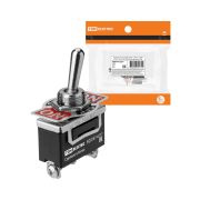 Переключатель-тумблер KN3C-123AAH 1P 250В AC/DC 15А (3c) ON-OFF-ON без фиксации TDM