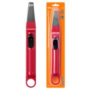 Зажигалка пьезоэлектрическая бытовая ПЗ-01, красная, TDM