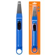 Зажигалка пьезоэлектрическая бытовая ПЗ-01, синяя, TDM