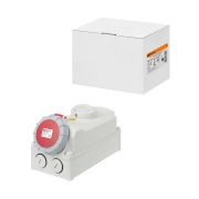 Розетка настенная, с выключателем и блокировкой IP67 16А 3Р+РЕ+N 380В TDM