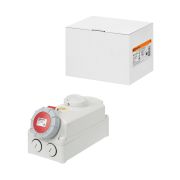 Розетка настенная, с выключателем и блокировкой IP67 32А 3Р+РЕ 380В TDM