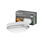 Светильник накладной LED ДПО «Антарес» 8Вт 6500К овал 168*100*58 мм мат.серебро IP54 TDM