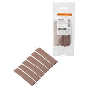 Набор трубок термоусаживаемых, не поддерживающих горение, клеевых, длиной 10 см ТТкНГ(3:1) «Моноцвет, коричневый 12,7/4,3 TDM»