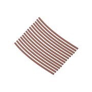 Набор трубок термоусаживаемых, не поддерживающих горение, клеевых, длиной 10 см ТТкНГ(3:1) «Моноцвет, коричневый 1,5/0,6 TDM»