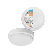 Светодиодный светильник LED ДПП 2901 12Вт 990лм 6500К IP65 белый круг 160*48 мм с датчиком Народный