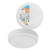 Светодиодный светильник LED ДПП 2901 18Вт 1580 лм 6500К IP65 белый круг 210*54 мм с датчиком Народный