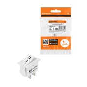 Выключатель клавишный KCD11-101 250В AC/DC, 1P, 3А, (2с), ON-OFF, белый, Micro TDM