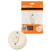 Переключатель на 2 направления 1-кл. открытой установки IP20 10А сл. кость «Ретро» TDM