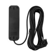 Удлинитель 3 гнезда, 3 метра, с/з, выкл., 16 А, 3680 Вт, черный, НАРОДНЫЙ У1-33058 (Ун1 331-0001)