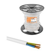 Провод ПВС 3х0,75 ГОСТ на катушке (200), белый TDM