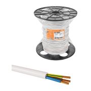 Провод ПВС 3х4 ГОСТ на катушке (70м), белый TDM