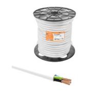 Провод ПВС 4х2,5 ГОСТ на катушке (50м), белый TDM