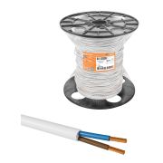 Провод ПВС 2х1,5 ГОСТ на катушке (100м), белый TDM