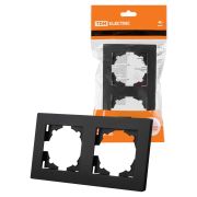 Рамка 2-х постовая черная «Сенеж» TDM