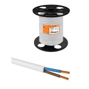 Провод ПРКС 2х2,5(N)-0,38 на катушке (100м), белый TDM