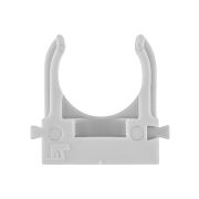 Крепеж-клипса для трубы 20 мм для прямого монтажа (100 шт.) серая TDM