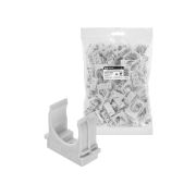 Крепеж-клипса для трубы 25 мм для прямого монтажа (100 шт.) серая TDM