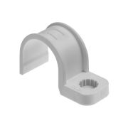 Крепеж-скоба для трубы 32 мм односторонняя для прямого монтажа (20 шт.) серая TDM