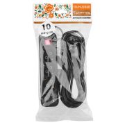 Удлинитель 4 гнезда, 10 метров, с/з, выкл., 10 А, 2300 Вт, черный, НАРОДНЫЙ У1-42056 (Ун1 421-0001)