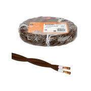 Ретро провод «Эко» 2х2,5 витой ГОСТ коричневый (10м) TDM