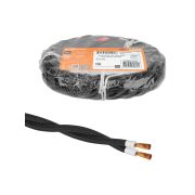 Ретро провод «Эко» 2х2,5 витой ГОСТ черный (10м) TDM