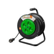 Удлинитель на катушке силовой народный 4 гнезда ПВС 4000 Вт б/з, 40м УС1-43131
