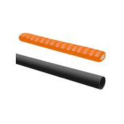 Труба гладкая жесткая ПВХ d 16 (2 м) индивид. штрихкод, чёрный TDM