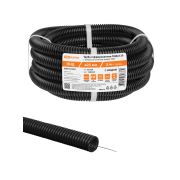 Труба гофрированная ПНД d 25 с зондом (5 м) легкая 350Н черная TDM