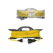 Удлинитель-шнур на рамке силовой У-11003 ПВС желтый 1300 Вт б/з, 40м, штепс. гнездо Народный