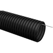 Труба гофрированная ПНД d25мм с протяжкой черн. (уп.10м) IEK CTG20-25-K02-010-1