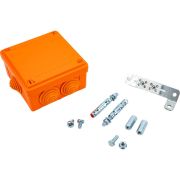 Коробка ответвительная FS 100х100х50мм 4р 450В 6А 4кв.мм с каб. вводами и клеммн. IP55 пластик. DKC FSB11404