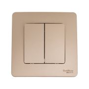 Выключатель 2-кл. СП Blanca 10А IP20 (сх. 5) 250В титан SE BLNVS010504