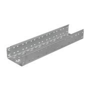 Лоток листовой перфорированный 200х100 L3000 сталь 0.7мм «БЫСТРЫЙ МОНТАЖ ПЛЮС» LPplus100-200-0.7-3000 оцинк. КМ PL0272