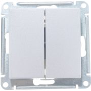 Выключатель 2-кл. СП AtlasDesign 10А IP20 (сх. 5) 10AX механизм алюм. SE ATN000351