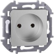 Розетка 1-м СП Inspiria 16А IP20 250В 2P механизм алюм. Leg 673712