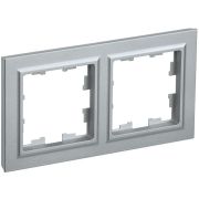Рамка 2-м BRITE РУ-2-БрА алюм. IEK BR-M22-K47